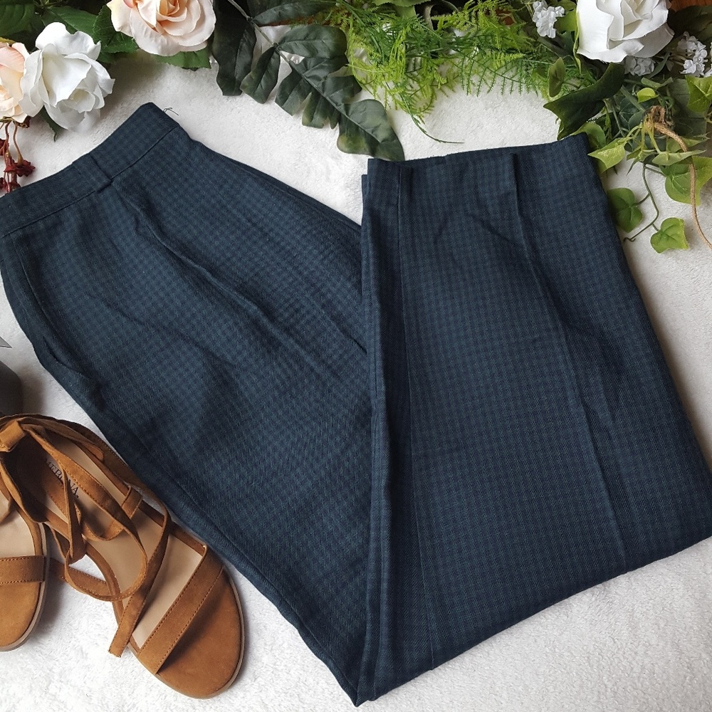 Green plaid dress pants